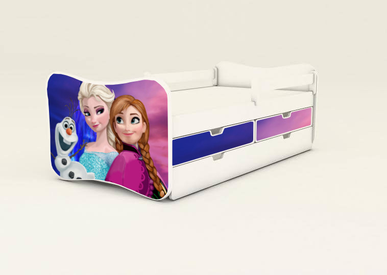 Detská posteľ s 2úložnými priestormi Frozen II